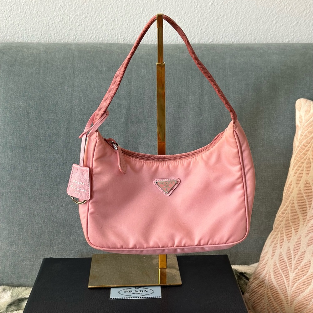 Prada Pink Nylon Mini Re-Edition 2000 Shoulder Bag
